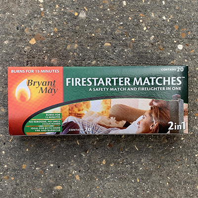 (TBC) Bryant & May Firestarter Matches 20 Pack