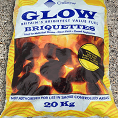 Oxbow Glow - Non Smokeless Oval Coal 20kg