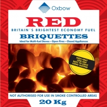 Oxbow Red approved by Hetas & Defra Smokeless coal in 20kg bags