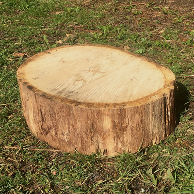 Wood chopping block