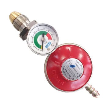 37mbar Screw on Propane Gas Regulator With Gauge