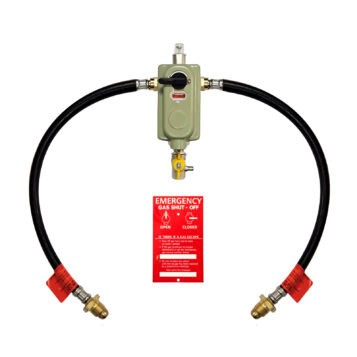 Two way propane gas regulator kit with OPSO
